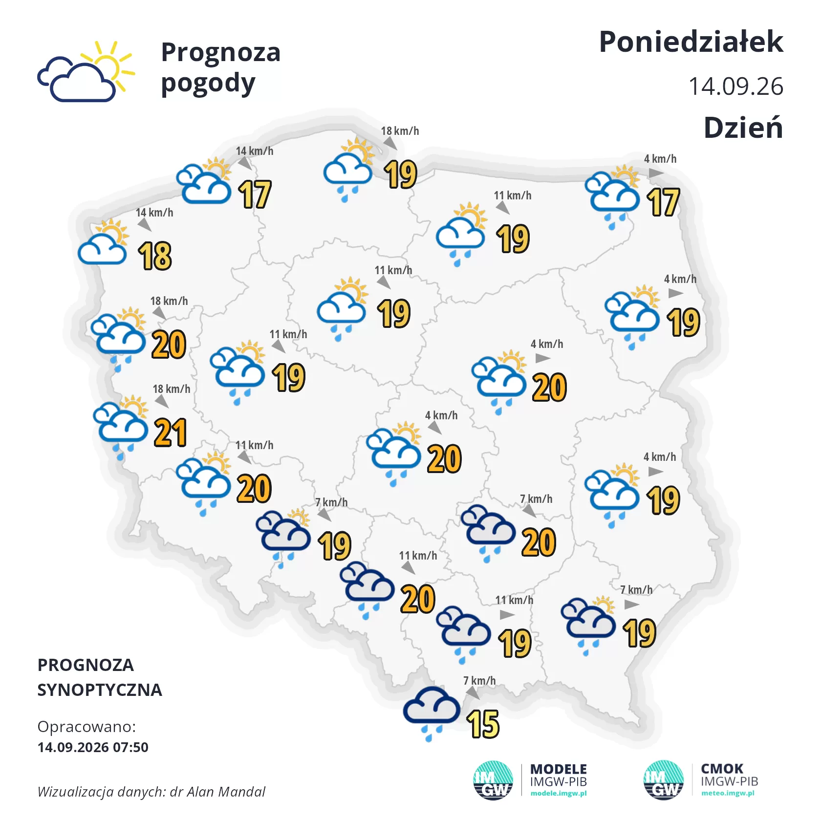Lokalna Gazeta Internetowa 24 Mapa Pogodowa Polski 14 Września 2026