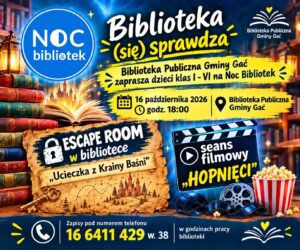Noc Bibliotek 2026 w Gaci