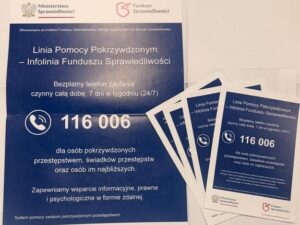 Linia Pomocy Pokrzywdzonym - Infolinia Funduszy Sprawiedliwości