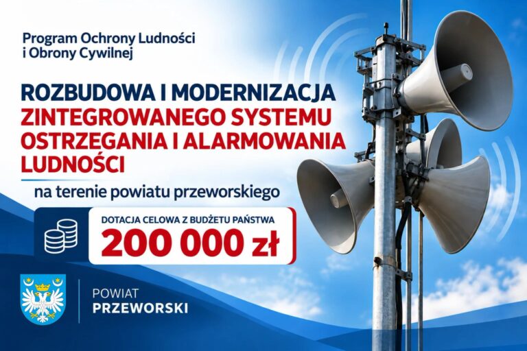 Powiat przeworski modernizuje sieć alarmową za 200 tysięcy złotych