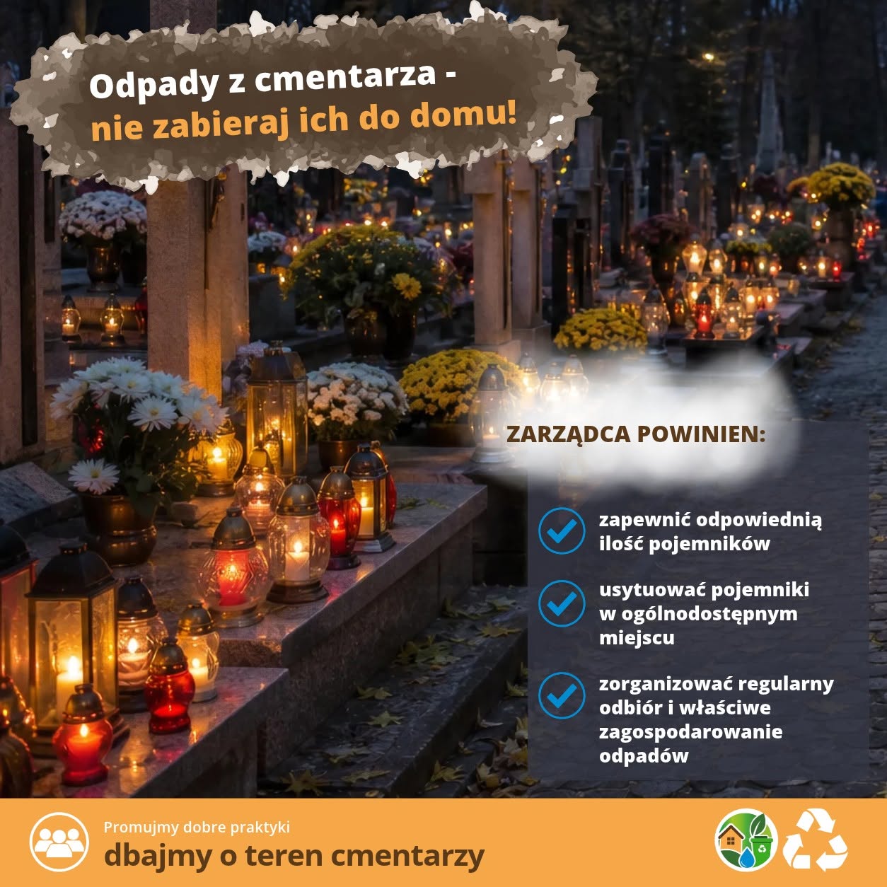 Lokalna Gazeta Internetowa 4 Odpady Z Cmentarza Nie Mogą Trafiać Do Domowych Koszy