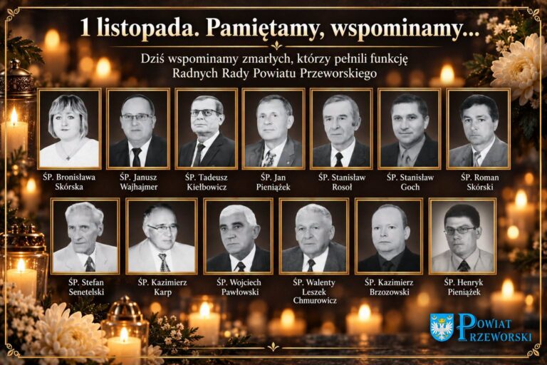 Wspomnienie zmarłych radnych powiatu przeworskiego