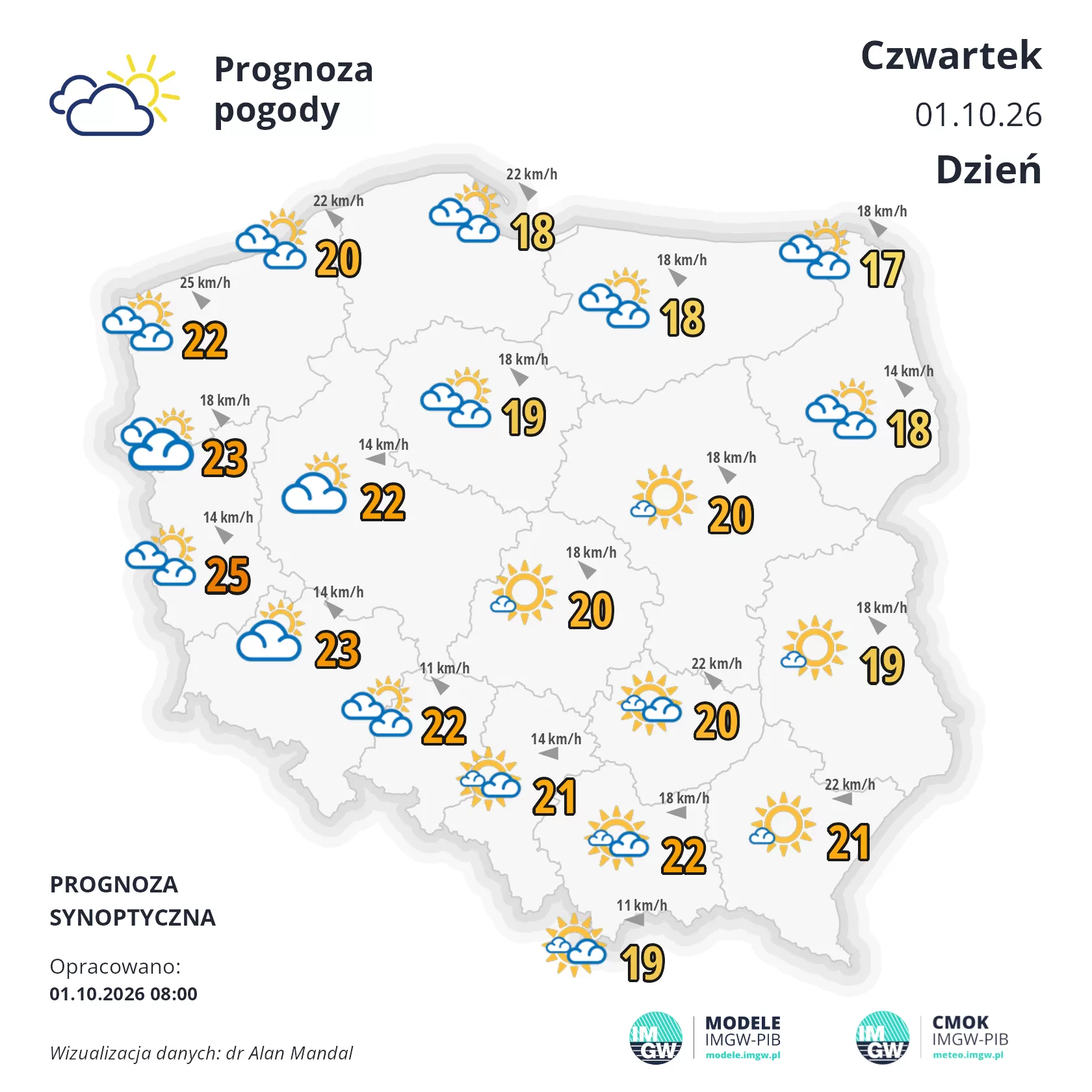 Lokalna Gazeta Internetowa 22 Mapa Pogodowa Polski 1 Października 2026