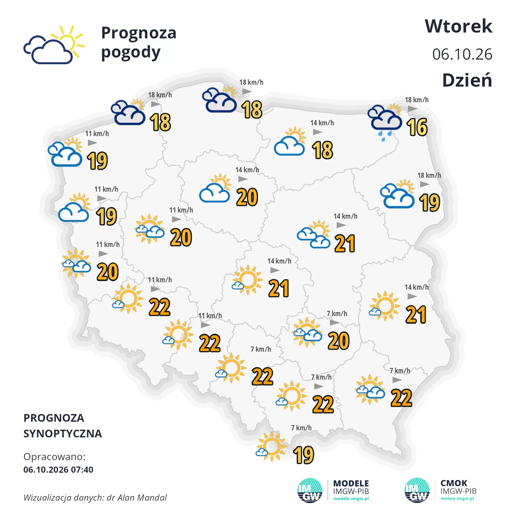 Lokalna Gazeta Internetowa 23 Mapa Pogodowa Polski 6 Października 2026