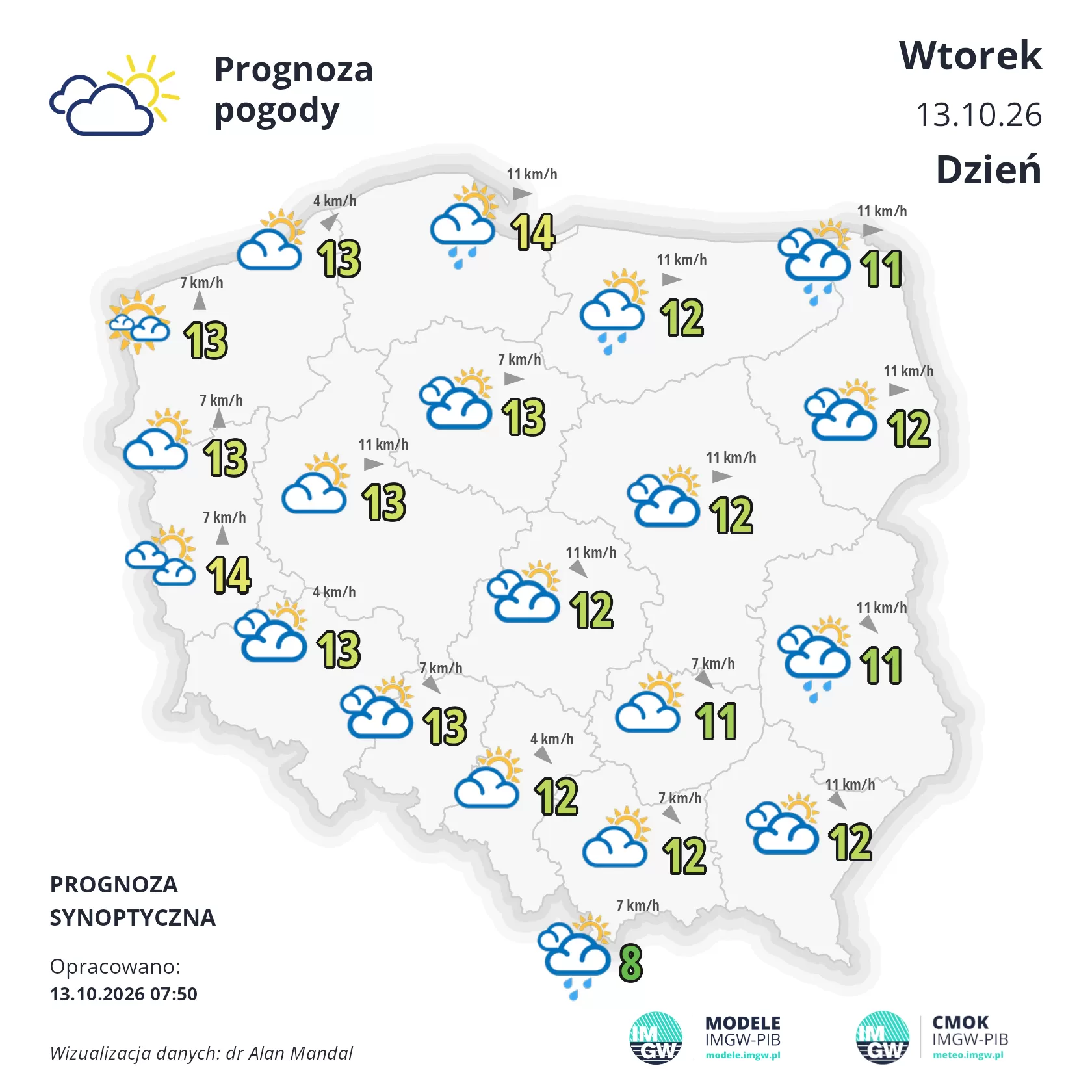 Lokalna Gazeta Internetowa 22 Mapa Pogodowa Polski 13 Października 2026