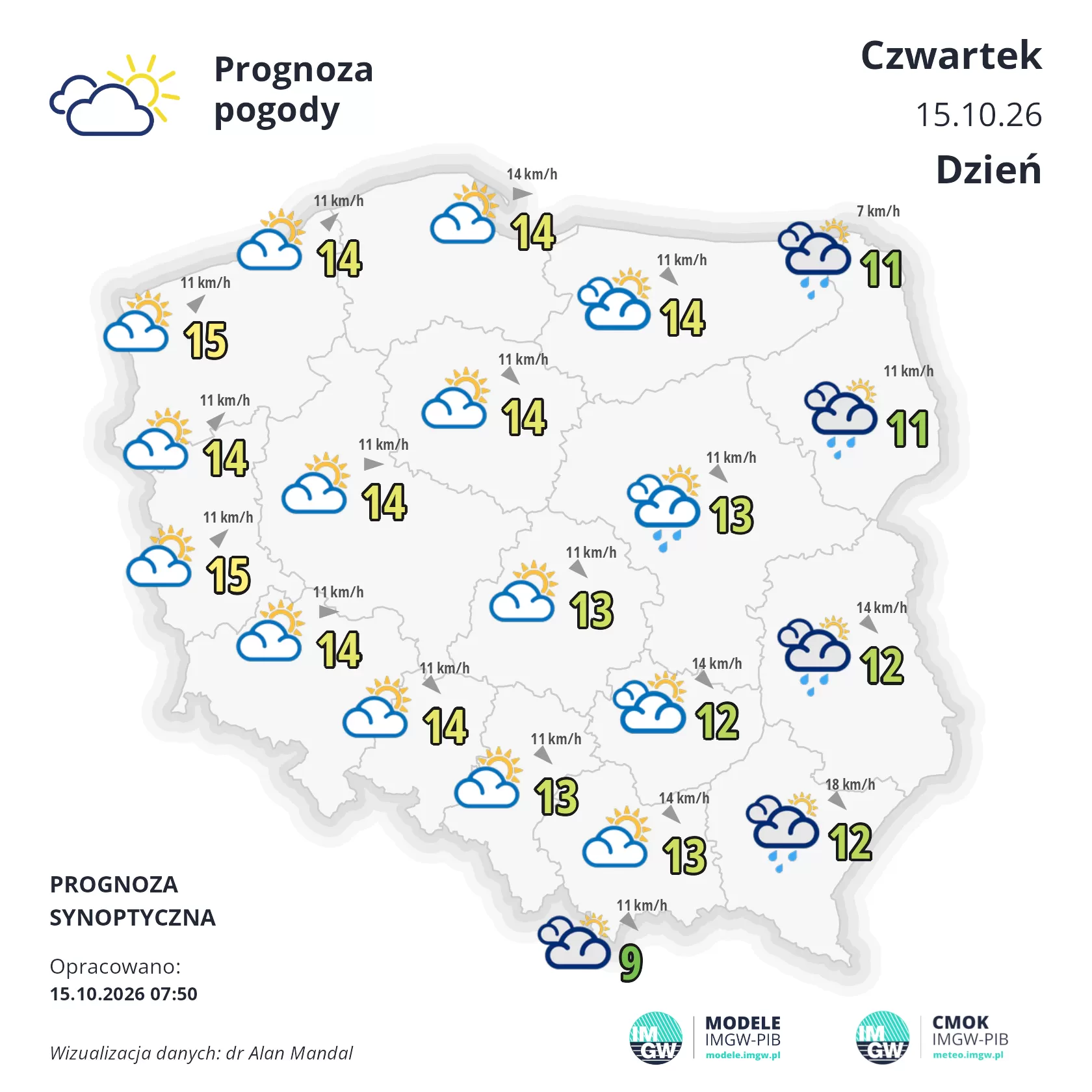 Lokalna Gazeta Internetowa 24 Mapa Pogodowa Polski 15 Października 2026