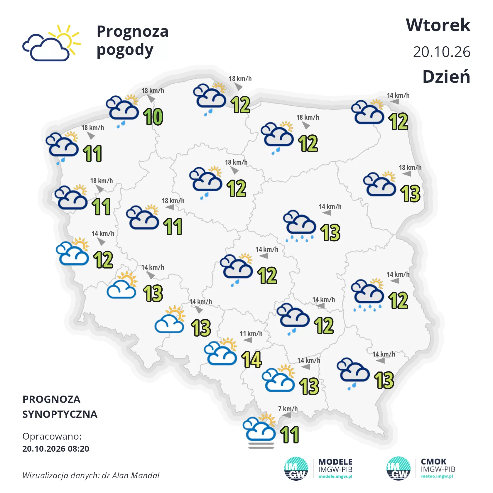 Lokalna Gazeta Internetowa 24 Mapa Pogodowa Polski 20 Października 2026