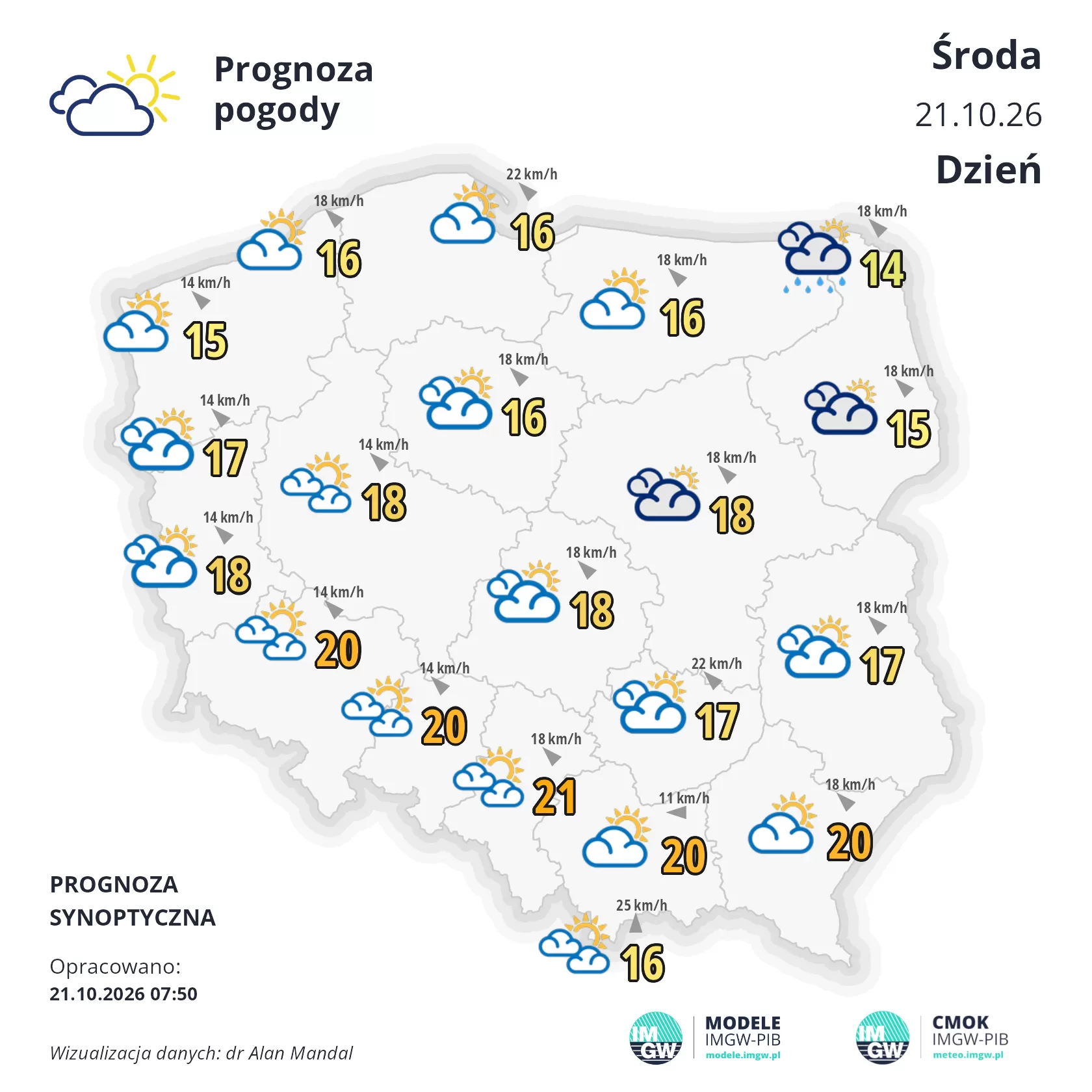Lokalna Gazeta Internetowa 23 Mapa Pogodowa Polski 21 Października 2026