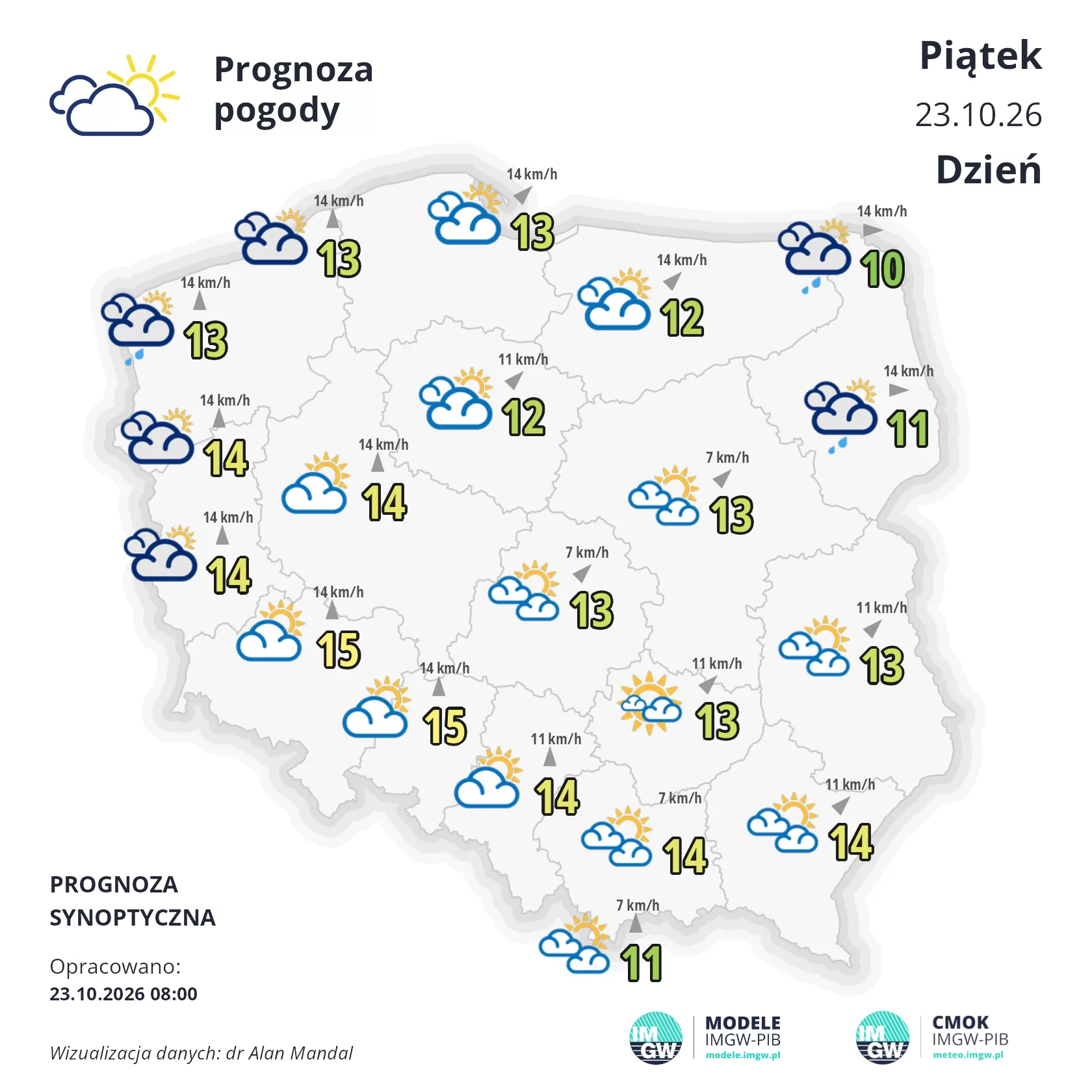 Lokalna Gazeta Internetowa 22 Mapa Pogodowa Polski 23 Października 2026
