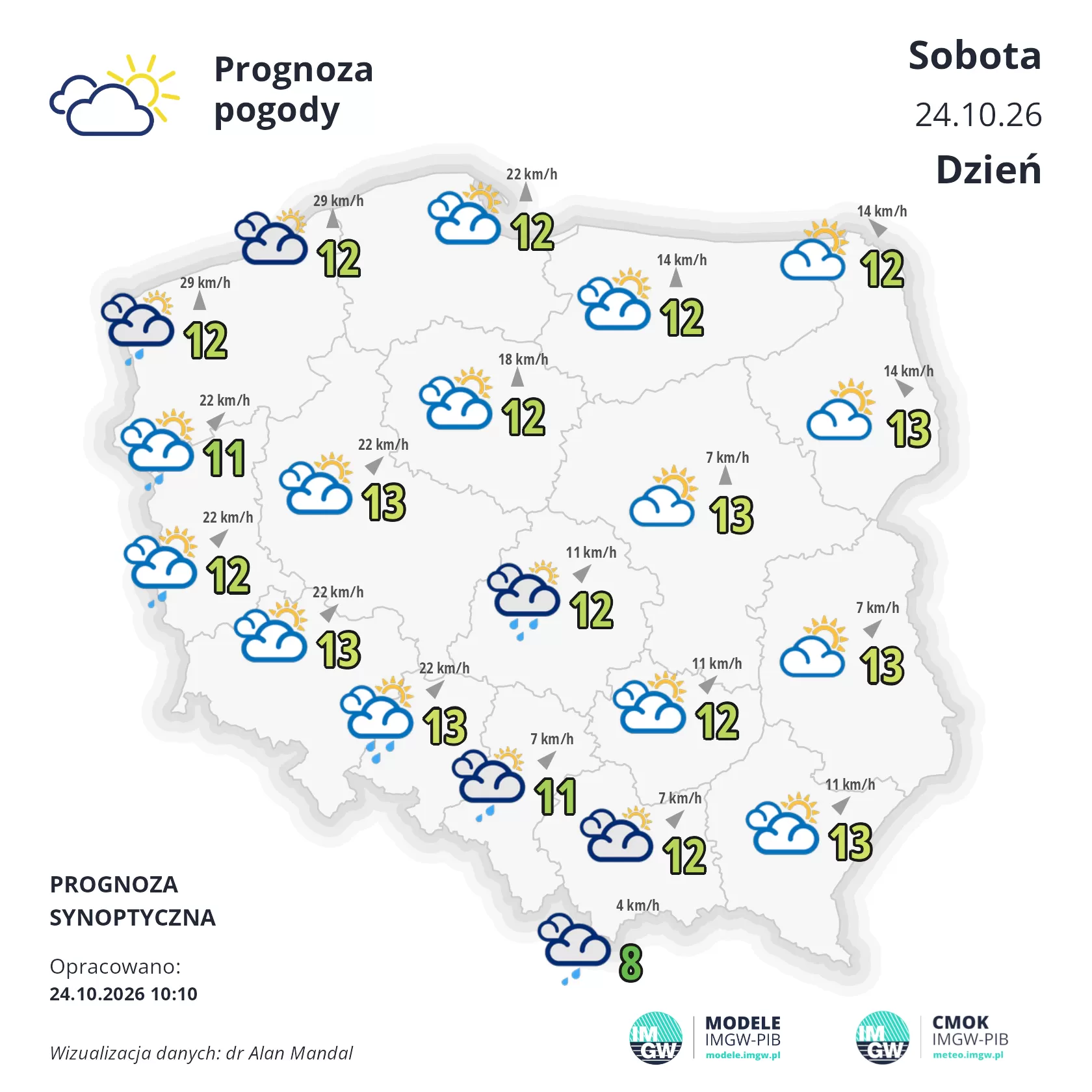 Lokalna Gazeta Internetowa 7 Mapa Pogodowa Polski 24 Października 2026