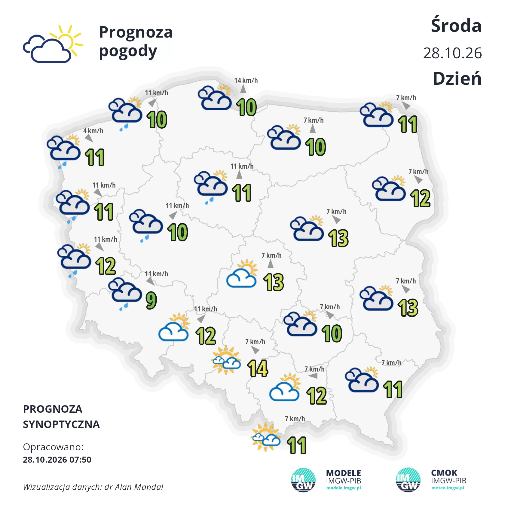 Lokalna Gazeta Internetowa 23 Mapa Pogodowa Polski 28 Października 2026