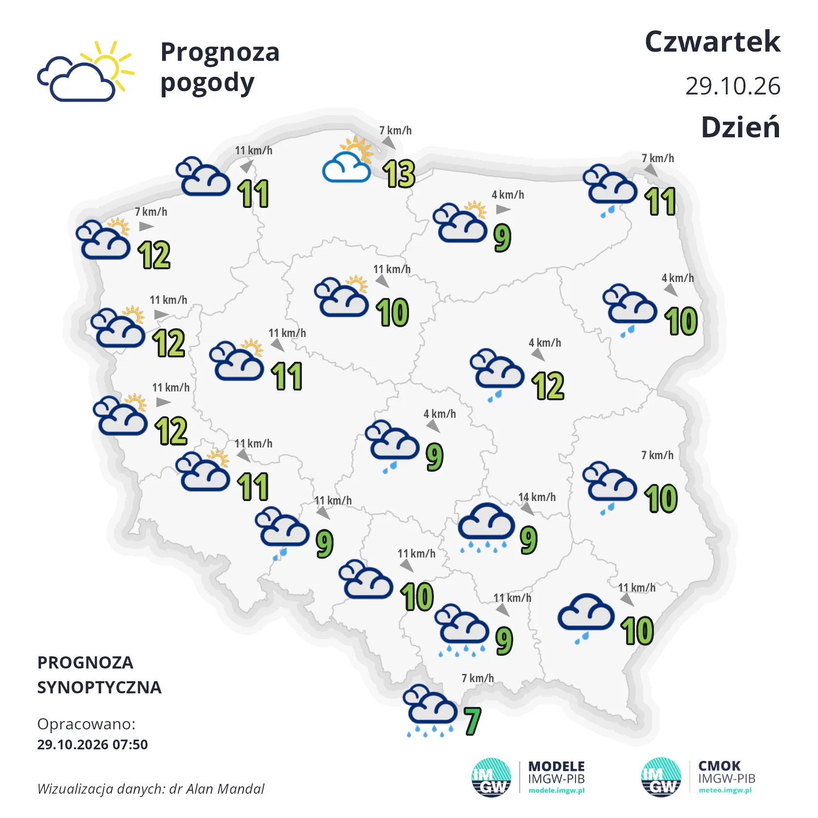 Lokalna Gazeta Internetowa 23 Mapa Pogodowa Polski 29 Października 2026